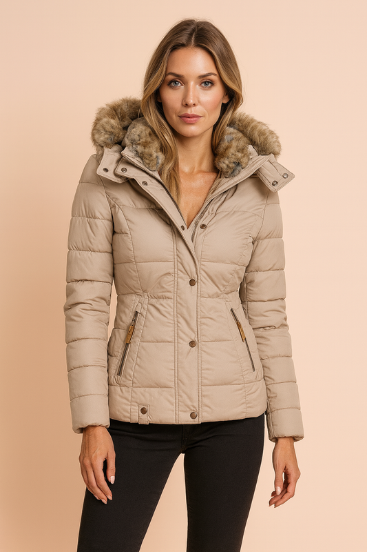 Lauren | Fitted Hooded Puffer Jacket with a Polished Winter Silhouette