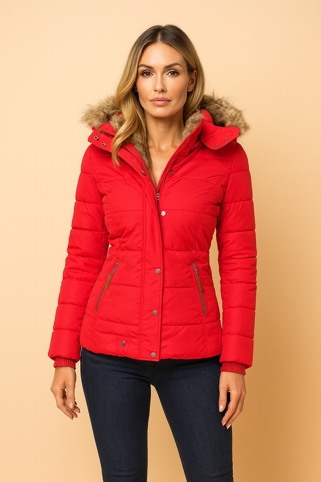 Lauren | Fitted Hooded Puffer Jacket with a Polished Winter Silhouette