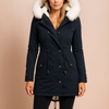 Rebecca | Hooded Waist-Cinched Winter Parka Jacket