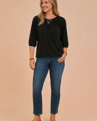 Zoe | Stylish blouse with gathered neckline