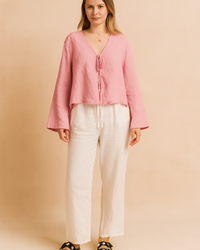 Zofia | Tie-up Blouse with Wide Sleeves