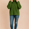 Zia  | Cable-knit turtleneck sweater with 3D texture