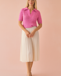 Zuzanna | Collared Sweater Blouse