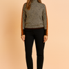 Zuzanna | Herringbone sweater with contrasting inserts