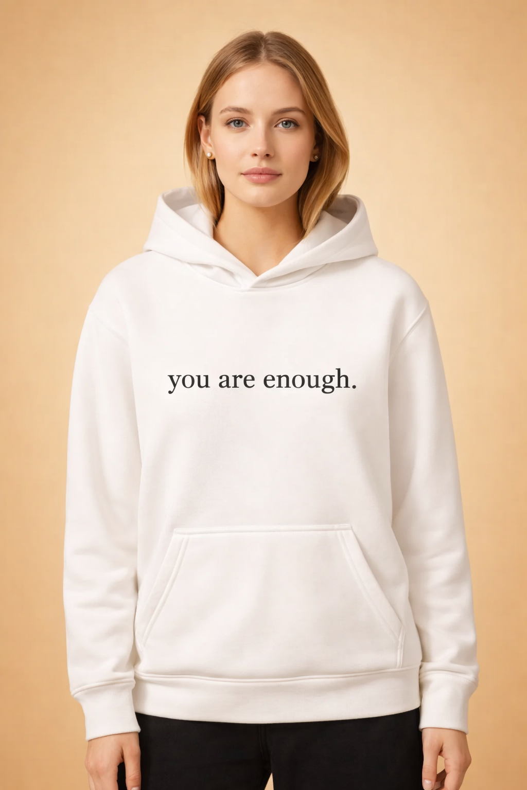 Lena | Oversized hoodie with motivational slogan