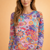 Paisley Print Pullover | A Fashionable Sweater for Colder Days
