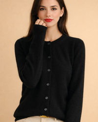Ewa | Classic round neck cardigan