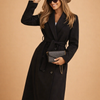 Patricia | Tailored Belted Longline City Coat