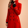 Amelia | Double-breasted coat with a high stand-up collar